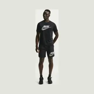 Nike Miler Dri-Fit Kurzärmliges Laufoberteil Mit Uv-Schutz Für Herren, Black/White, IF9475-010, 2XL