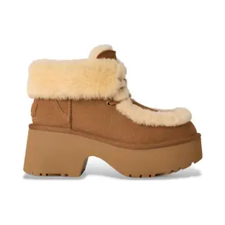 Ugg Für Damen. 1171532 Honour Braune Lederstiefeletten (39), 3 Bis 5 Cm, Schnürsenkel, Lässig