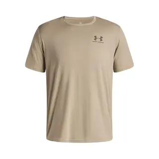 Under Armour Herren Sportstyle Left Chest Kurzarmshirt, Schnelltrocknendes Sportshirt Mit Rundhals, Weiches Funktionsshirt Mit Logo, City Khaki / /