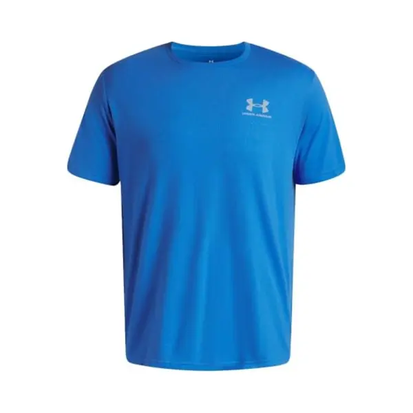 Under Armour Herren Sportstyle Left Chest Kurzarmshirt, Schnelltrocknendes Sportshirt Mit Rundhals, Weiches Funktionsshirt Mit Logo, Blue Atlantis / / thumbnail
