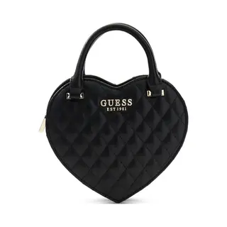 Guess Atabey Damen-Herztasche, Schwarz, Einheitsgröße