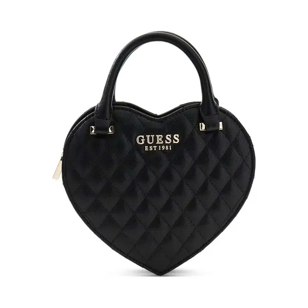 Guess Atabey Damen-Herztasche, Schwarz, Einheitsgröße thumbnail