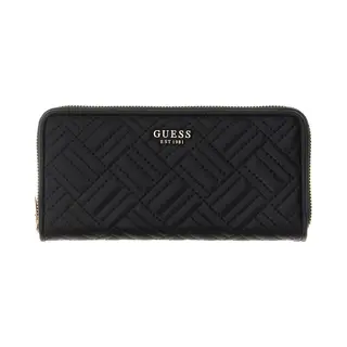 Guess Geldbörse Sally Slg Zip Around Wallet Black Schwarz