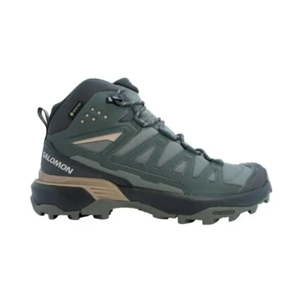 Salomon X Ultra 360 Mid Gore-Tex Damen Wanderschuhe Dunkelgrau/grün - 38 thumbnail
