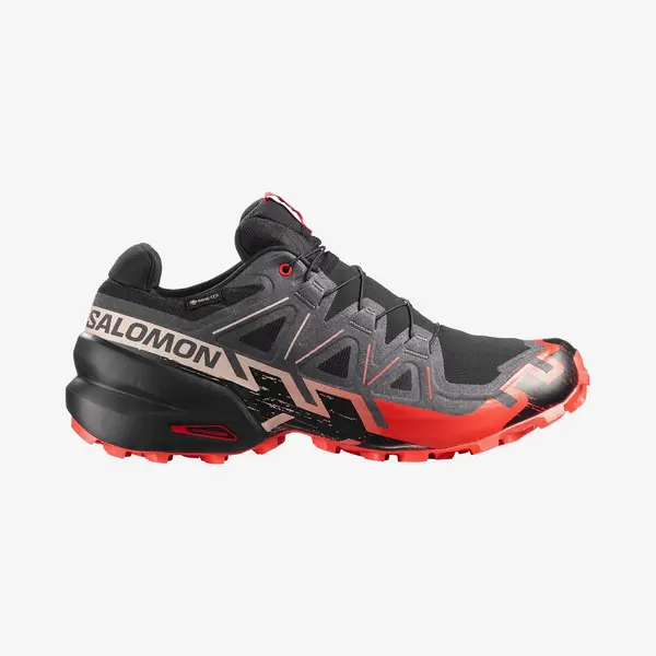 Salomon Speedcross 6 Gore-Tex Schuhe Schwarz Dunkelgrau Rot - 42 thumbnail
