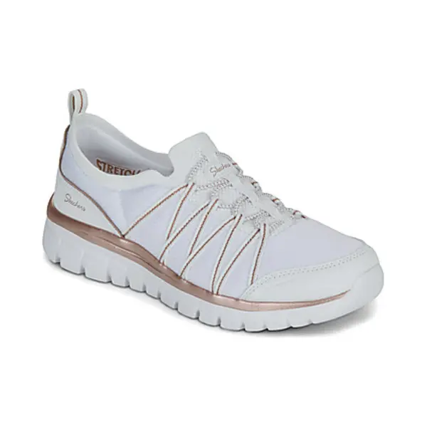 Debenhams Graceful - Metallic Detail Bungee White/ Rose Gold Knit thumbnail