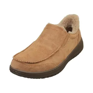 Skechers Men's Murette Scofield Slip-On Sneakers, Tan Microfiber, 9 Uk