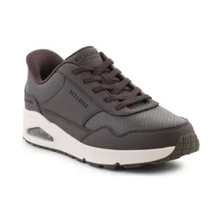 Skechers Uno Slip Ins Mens Choc Chocolate Brown Mens Trainers 183023 In A Plain Man-made In Size 11