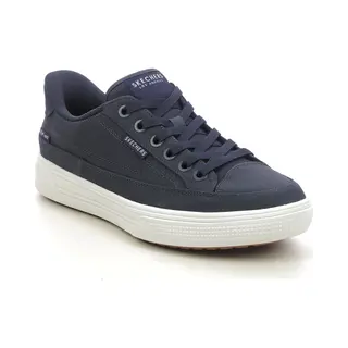 Skechers Arch Fit Slip Ins Arcade Nvy Navy Mens Trainers 183222 In A Plain Canvas In Size 7