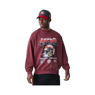 New Era Nfl Boxy Washed San Francisco 49ers Sweatshirt Paars Xl Man