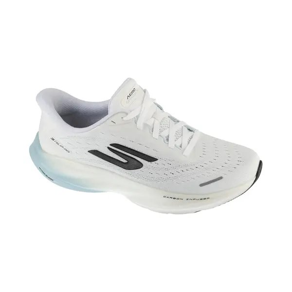 Skechers Aero Spark Herren-Sneaker, Freihändig, Weiß/Hellblau, Größe 45 thumbnail
