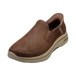 Skechers Go Walk Arch Fit 2.0 Quest Textiel Herensneakers, Bruin, Bruin, 41 Eu