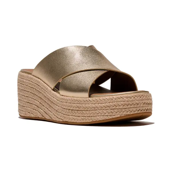 Fitflop Platfforms Leather Women's Platino Sandals - Uk 6 thumbnail