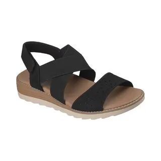 Skechers Damen Arch Fit Oasis B Perf Flache Sandale, Schwarz, 40 Eu
