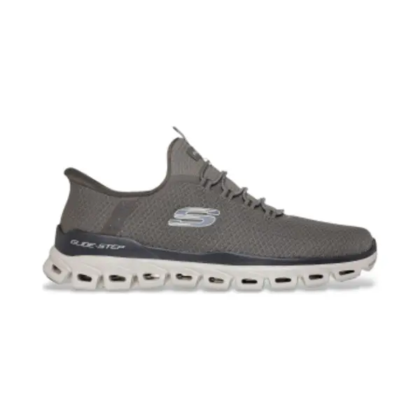 Skechers For Man. 233010 Slip-ins Glide Step Noxus Greenish Brown Slippers (40), Flat, Laces, Casual thumbnail