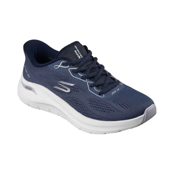 Skechers Arch Fit 2.0 Polyester Women's Navy Trainers - Uk 4 thumbnail