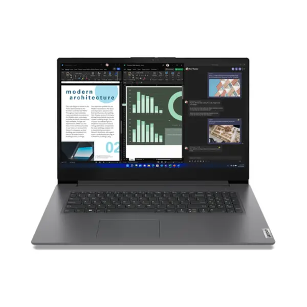 Lenovo V17 G4 Iru Intel® Core™ i5 i5-13420H Laptop 43,9 cm (17.3") Full Hd 16 Gb DDR4-Sdram 512 Gb Ssd Wi-Fi 6 (802.11ax) Windows 11 Pro Engels Grijs thumbnail