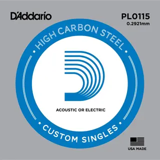D'Addario PL0115 snaar voor muziekinstrumenten Akoestisch/elektrisch 1 stuk(s) Staal Gitaar