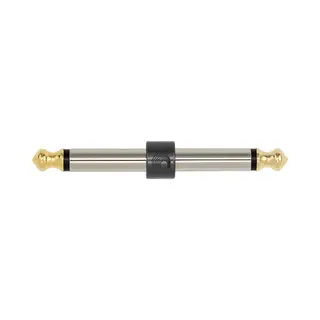 Planet Waves Pw-P047A cable gender changer 1/4" Black, Chrome, Gold