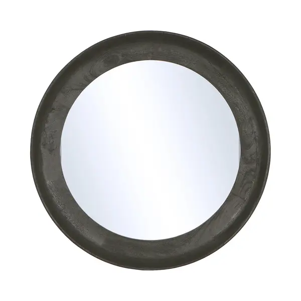 By Mooss - Spiegel - Zwart - Hout - Rond - Ø 68 Cm thumbnail