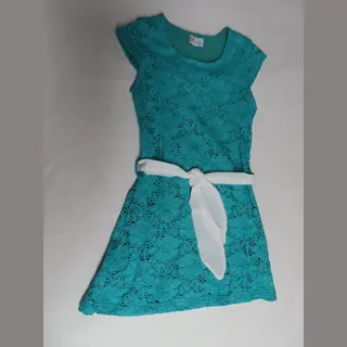 Jurk - Feestkleedje - Groen Kleedje - 6 Jaar 16