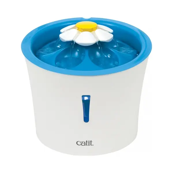 Catit Led Flower Fountain Hund/Katze Futter/Wasserspender Kunststoff Blau, Weiß Automatischer Tierwasserspender thumbnail