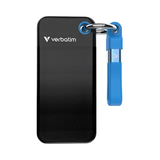 Verbatim Pocket Ssd 1 Tb Usb Type-C 3.2 Gen 2 (3.1 Gen 2) Zwart, Blauw