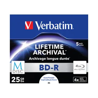 Verbatim M-Disc 4x Bd-R 25 Gb 5 stuk(s)