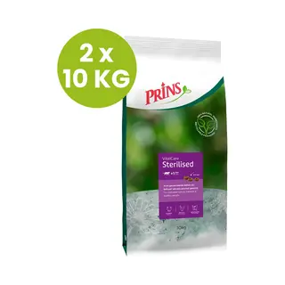 Prins VitalCare Sterilised 10 Kg - Kattenvoer - 2 X 10 Kg