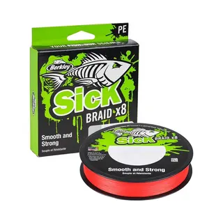 Berkley Sick Braid – 8-fach Geflochtene Angelschnur, Super Glattes 8-fach Multifaden Pe Raubfischgeflecht, Angelschnüre 150-300 M Zum Süßwasser-