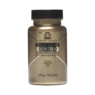 FolkArt Plaid PE5535 Folk Art Treasure Gold Acrylic Craft Paint, Gold, 2oz