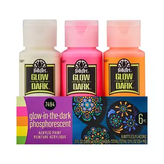 Folkart Folk Art Glow In The Dark Set 6 Flac