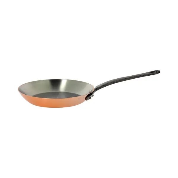 DeBuyer De Buyer Prima Matera Koekenpan, Gietijzeren Handvat - Ø 24cm - 90% Koper - 10% Rvs thumbnail