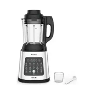 Moulinex LM835D 1,75 l Blender voor op aanrecht 1400 W Zwart, Metallic, Transparant