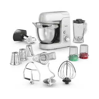Tefal Küchenmaschine "QB525B Bake Partner" Langlebiges Metallgetriebe, Planetarisches Rührsystem