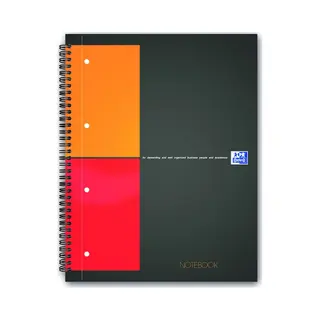 Oxford 100103664 Schreibnotizbuch A4 Grau