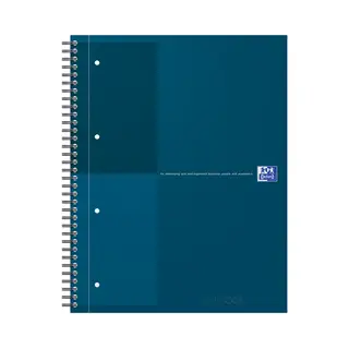 Oxford International Notizbuch A4+ 80 Blätter Farbe Petrol