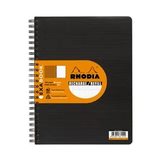Rhodia 133142C Schreibnotizbuch A4+ 80 Blätter Schwarz