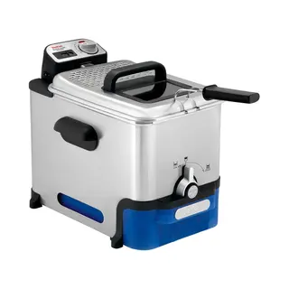 Tefal Oleoclean Pro Inox & Design FR8040 Einzelbild 3,5 l 2300 W Schwarz, Edelstahl