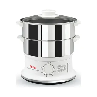 Tefal VC1451 stomerkoker 2 mand(en) Vrijstaand 900 W Wit, Roestvrijstaal