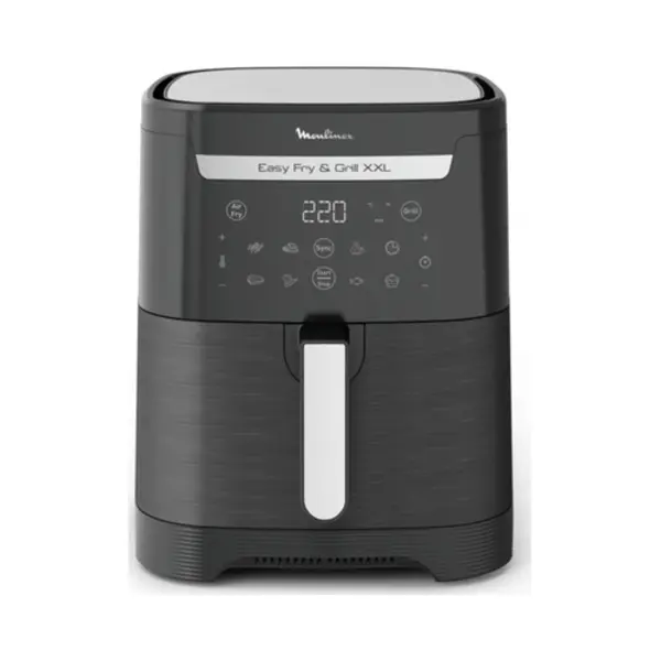 Moulinex Easy Fry & Grill Xxl EZ801810 friteuse Dubbel 6,5 l Vrijstaand Heteluchtfriteuse Zwart, Roestvrijstaal thumbnail