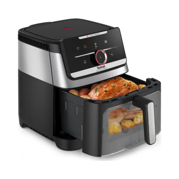 Tefal Easy Fry Smart & Silence EY876DE0 Fritteuse Einzelbild 7 l Eigenständig 1800 W Heißluftfritteuse Schwarz, Dunkles Grau, Edelstahl thumbnail
