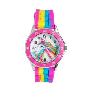 Disney Kinderhorloge Unicorn - Time Teacher - Horloge - Eenhoorn - Disney - Regenboogkleuren