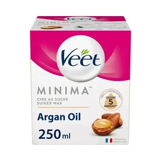 Veet Warme Wax - Orientaalse Suiker Wax Minima - Arganolie - 250 Ml - Met 100% Ingrediënten Van Natuurlijke Oorsprong