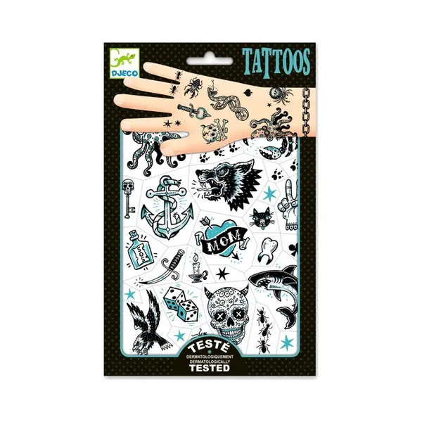 Djeco - Tattoo Dark Side - 50 Tattoos Ca. 21 X 14 Cm thumbnail