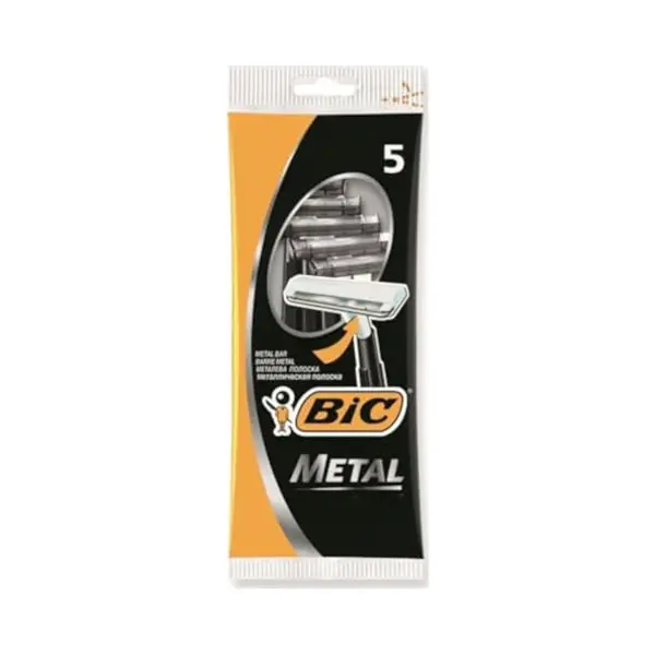 Bic - Scheermesjes - Metaal - Enkel Mesje - Wegwerpmesjes - 5 Scheermesjes thumbnail