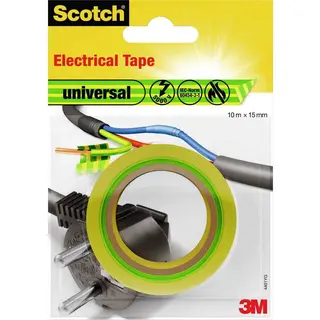 3M 4401YG Universal Electrical Tape Scotch® Yellow Green 10 M X 15...