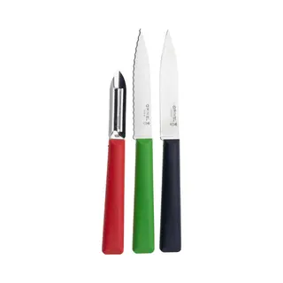 Opinel Essentials+ Small Kitchen Prep Knife Set