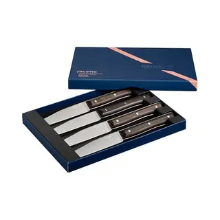 Opinel Tafelmessenset Facette 4-delig Donker Essen