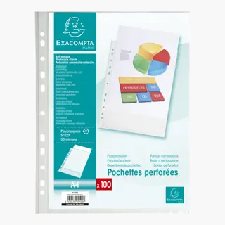 Exacompta 5100E sheet protector 210 x 297 mm (A4) Polypropyleen (Pp)